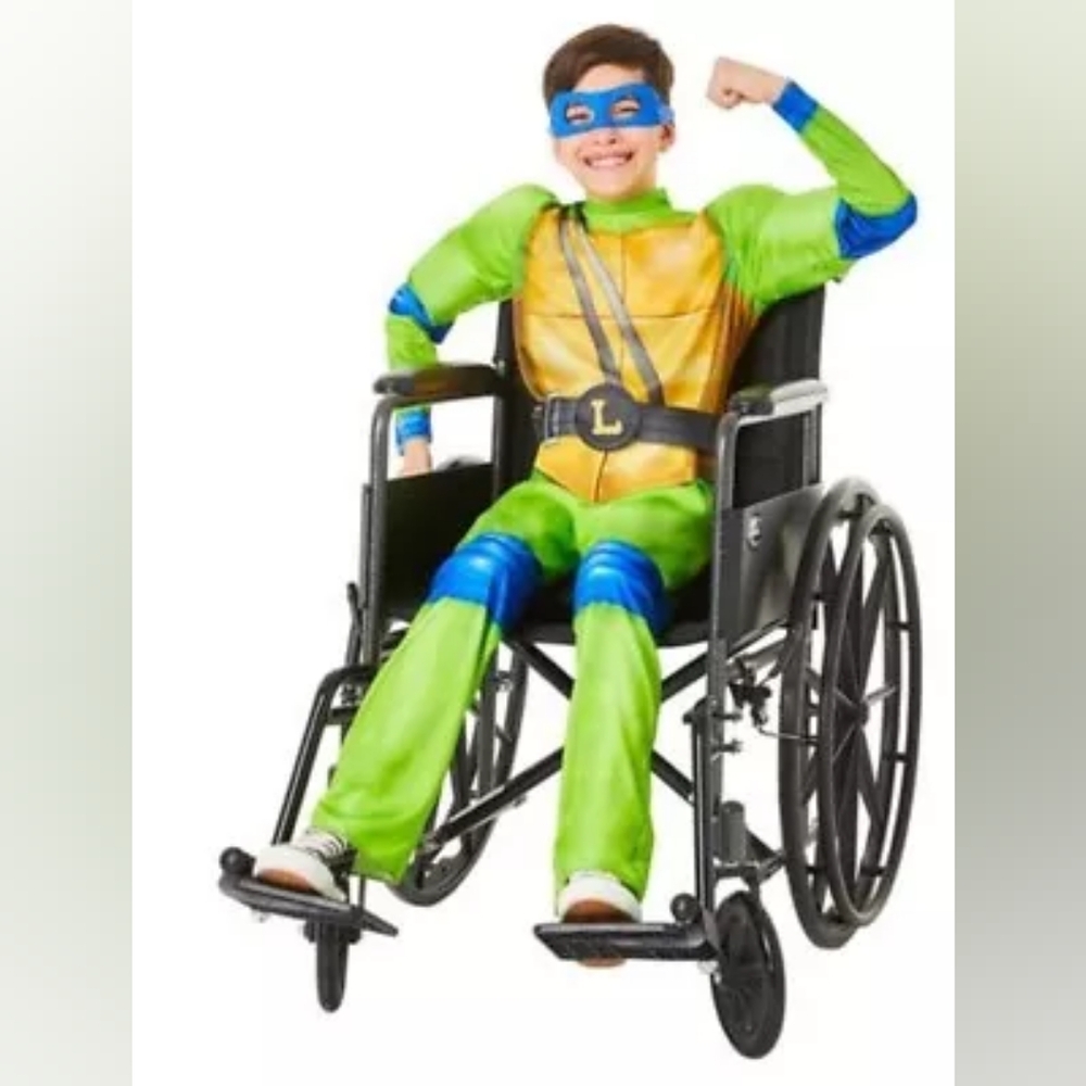 Wheelchair Ninja Turtle Costume New 7/8
